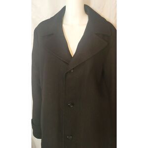London Fog Double Breasted Wool Blend Pea Coat - Size M